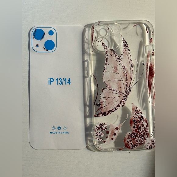 NWT butterfly iPhone 13/14 plastic case FREE with $25 purchase - Picture 4 of 5